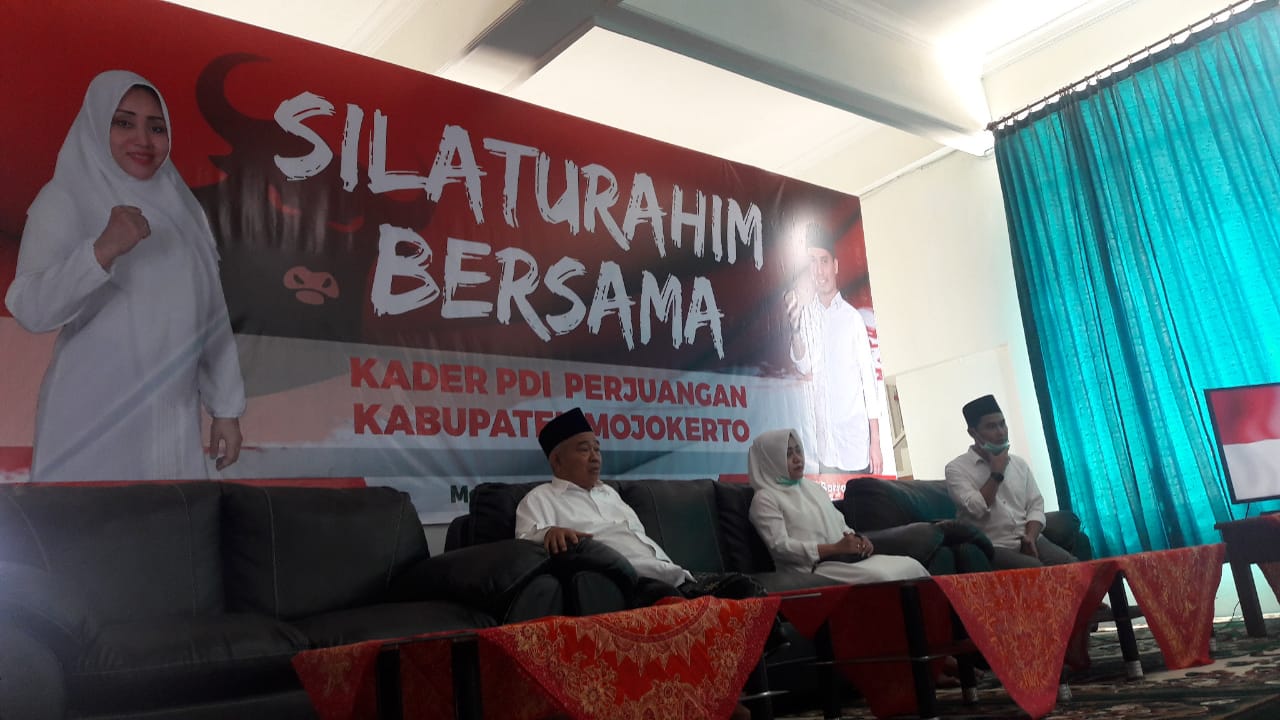 Pasangan Ikhfina-Gus Barra Silaturahmi Bersama Kader PDI-P Mojokerto