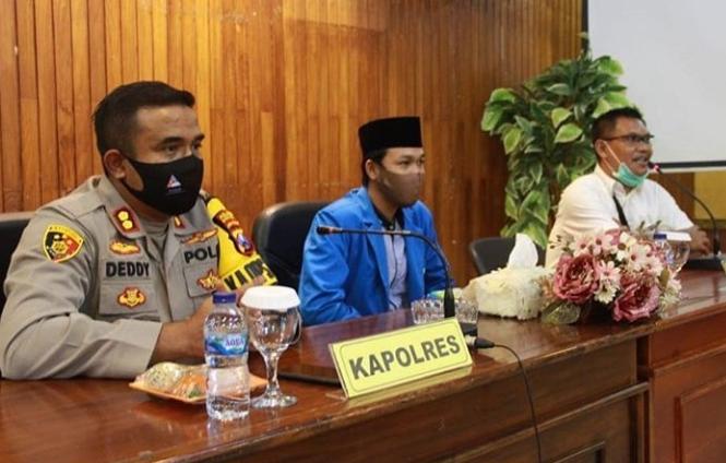 Tingkatkan Kondusifitas, PMII Mojokerto Datangi Mapolres