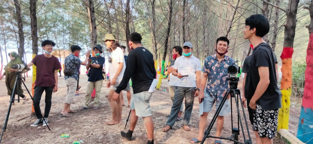 Lokasi syuting Film BLT Cinta Kemendes PDTT di Desa Sucorejo, Tuban. (Foto: Beritabaru.co/Wan)