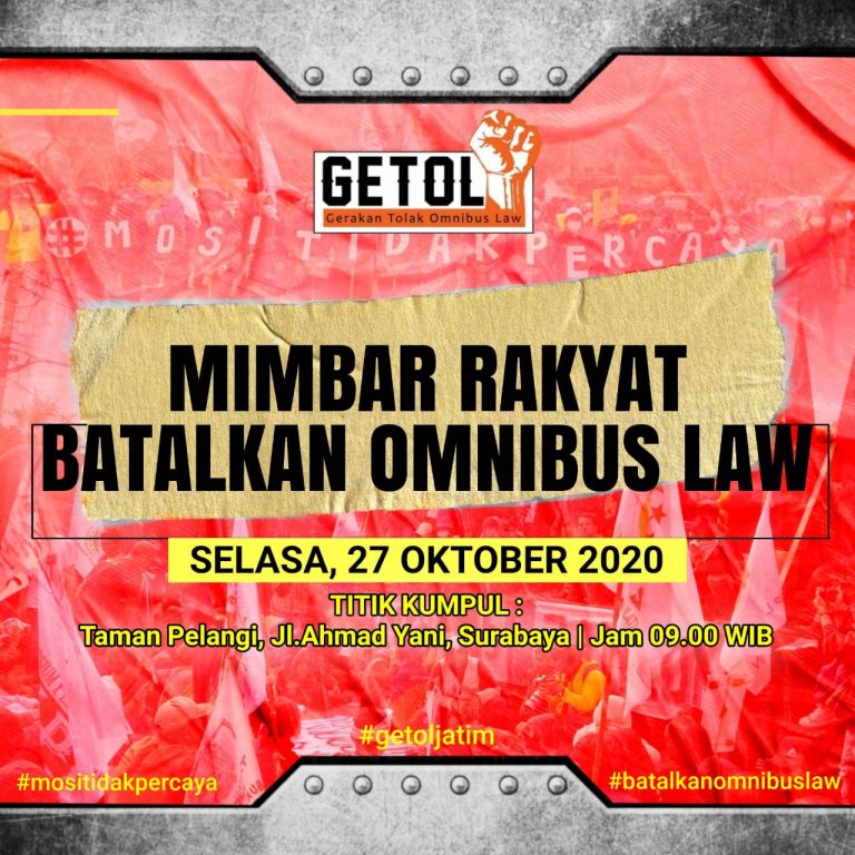 Gerakan Tolak Omnibus Law (GETOL) Jawa Timur