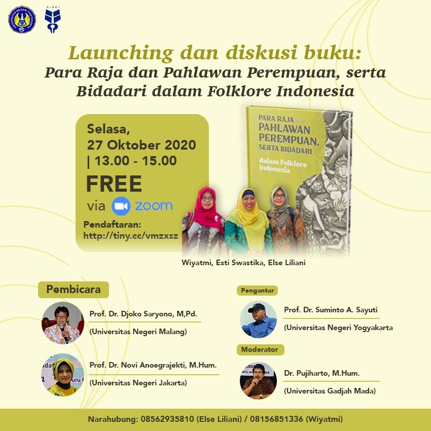 FBS UNY Launching dan Bedah Buku Bertema Folklore Indonesia