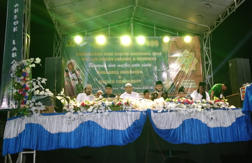 Peringati HSN 2020, GP Ansor Labang Gelar Sholawat Bareng Milenial