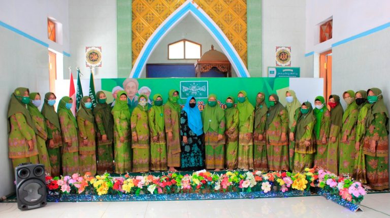 Pengukuhan engurus Pimpinan Anak Cabang (PAC) Muslimat Nahdlatul Ulama (NU) Kecamatan Krejengan, Kabupaten Probolinggo, pada Minggu (27/12/2020). (Foto: Beritabaru.co)