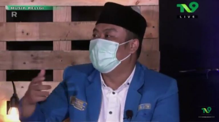 Saat Ketua PKC PMII Jatim, Abdul Ghoni dalam acara Milenial NU Menuju Indonesia Maju. (Dok. Foto: Tangkapan layar di chanel YouTube TV9 Official)