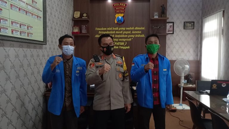 Silaturahmi dengan Polres, PMII Pacitan Siap Bersinergi untuk Pencegahan Covid-19