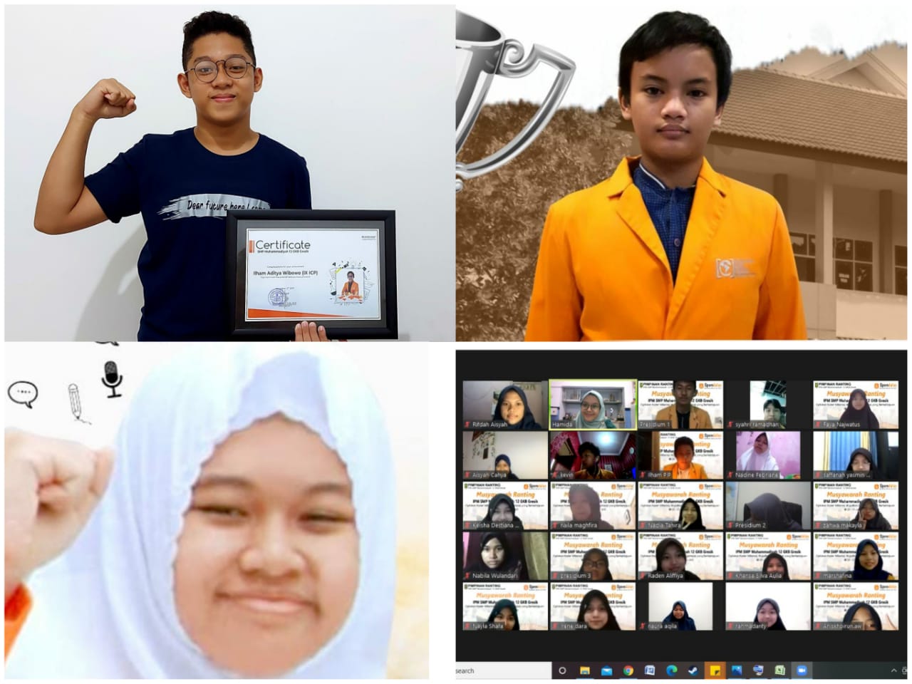 Tiga Pelajar SMP Muhammadiyah Gresik Sabet Medali Emas di Olimpiade Sains Indonesia
