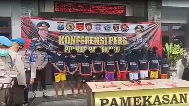 9 Pelaku Pencuri Kotak Amal Berhasil Diamankan Polres Pemekasan