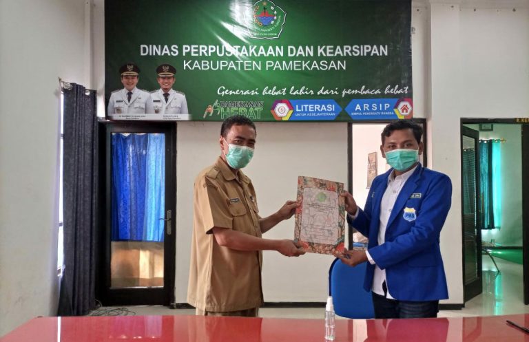 PMII UIM Pamekesan Teken Kerja Sama dengan Perpusda