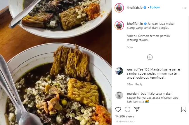 Gubernur Khofifah Posting Video Kuliner, Netizen Sarankan Buat Lapak Jatim