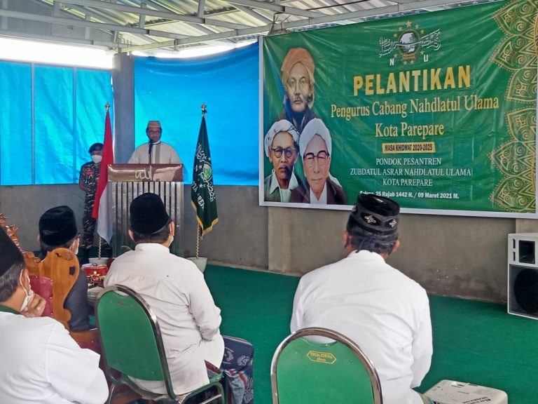 PCNU Kota Parepare Dilantik, Kiai Hannani: Hidupilah NU, Jangan Cari Hidup di NU