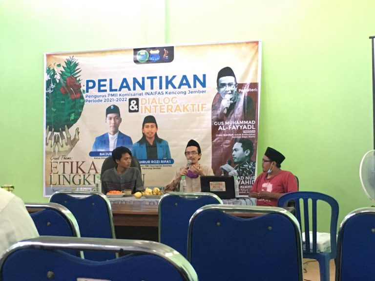 Pelantikan Pengurus Baru, PMII INAIFAS Gelar Dialog Interaktif Terkait Etika Lingkungan