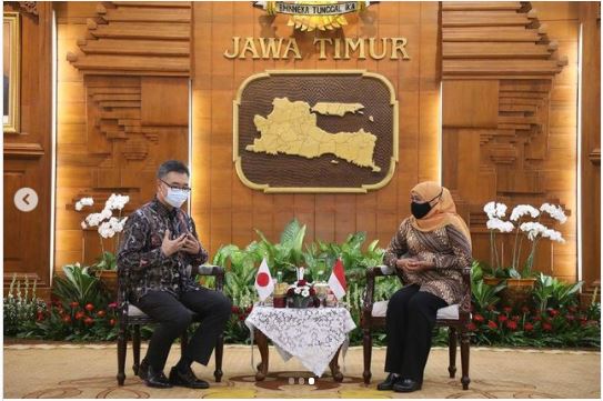 Selesai Bertugas, Konjen Mr. Masaki Tani Pamit pada Gubernur Jawa Timur