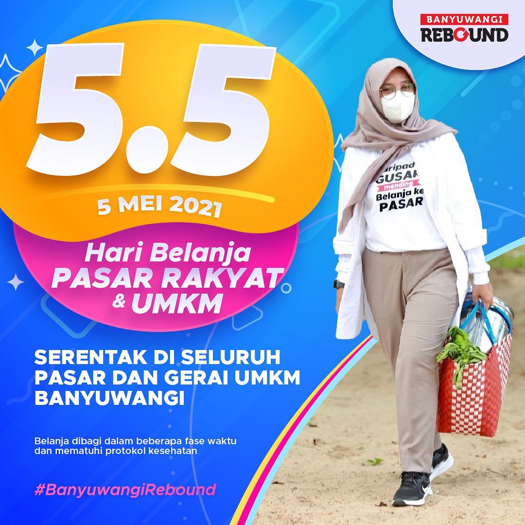 #BanyuwangiRebound Gerakan Belanja Ke 25 Pasar