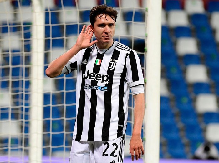 Federico Chiesa menyebut raihan gelar juara Coppa Italia hasil usaha keras Juventus. (Foto: Getty Images for Lega Serie A/Marco Rosi)