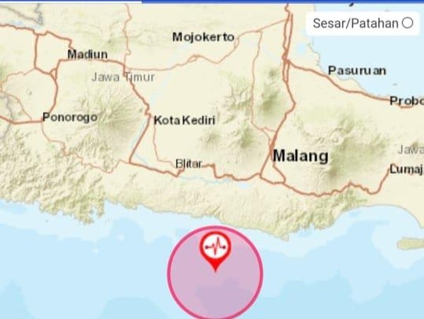 Gempa Bumi Guncang Blitar Paling Kuat Kategori MMI V