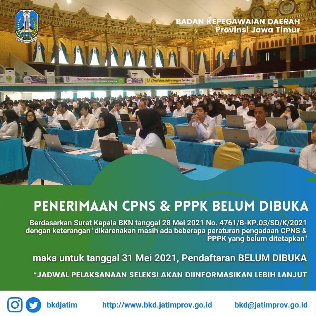 Gubernur Khofifah: Pendaftaran CPNS Resmi Ditunda