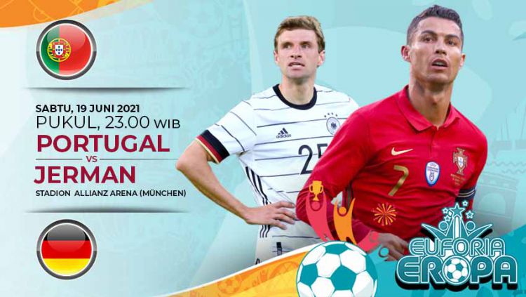 Link Live Streaming Portugal vs Jerman, Grup F Euro 2020