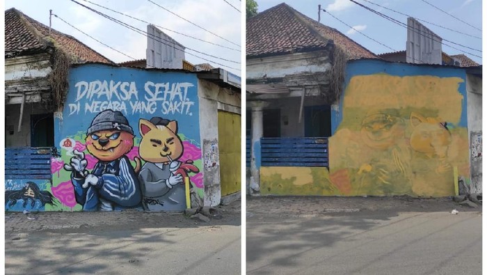 Viral Dihapusnya Mural "Dipaksa Sehat di Negara yang Sakit", Bakti: Sesuai Dengan Perda