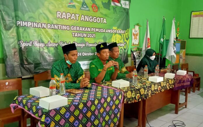 Pimpinan Ranting GP Ansor Kelurahan Babat Gelar Rapat Anggota