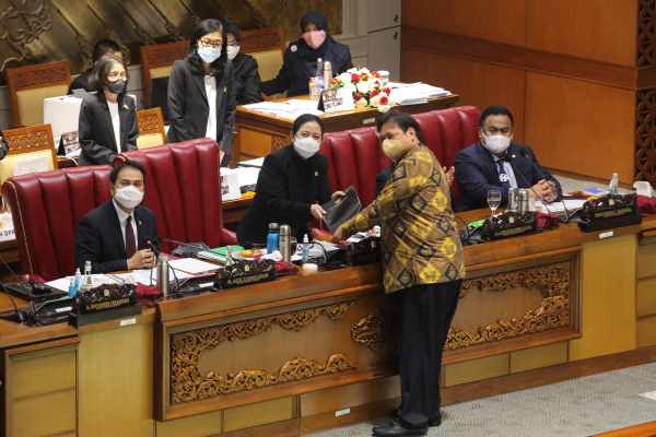 RUU Cipta Kerja telah disahkan menjadi Undang-Undang dalam rapat paripurna yang digelar pada Senin (5/10/2020) di Gedung Parlemen Kompleks DPR RI, Senayan Jakarta. Senin (5/10/2020). (istimewa