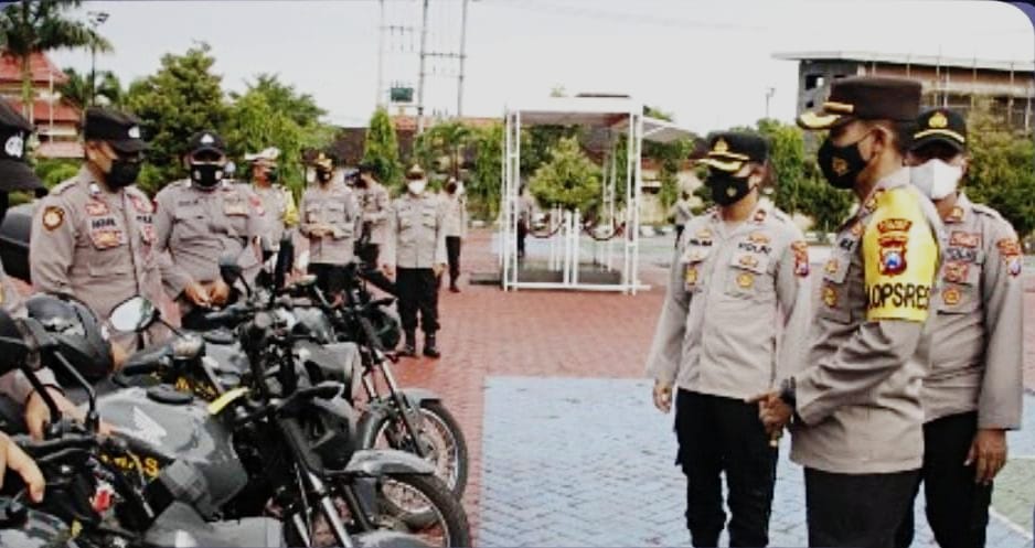 Kapolres Sumenep Gelar Apel, Sekaligus Serahkan Sepeda Motor