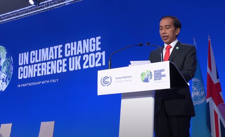 Presiden Jokowi dalam COP26 (Youtube Sekretariat Negara)