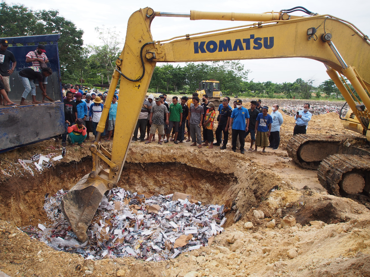 Bea Cukai Madura Kembali Musnahkan Ribuan Batang Rokok Ilegal