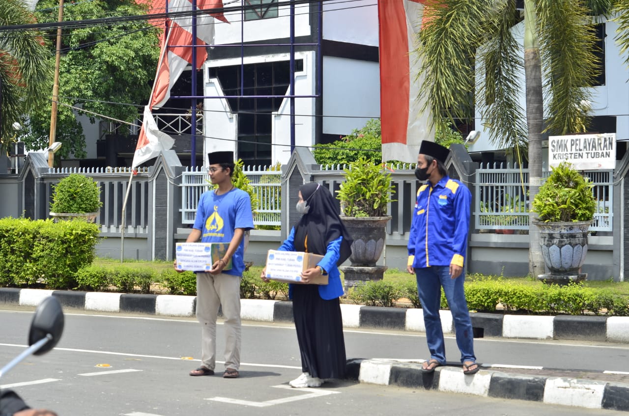 Bangun Solidaritas, PMII Tuban Galang Dana untuk Korban Semeru