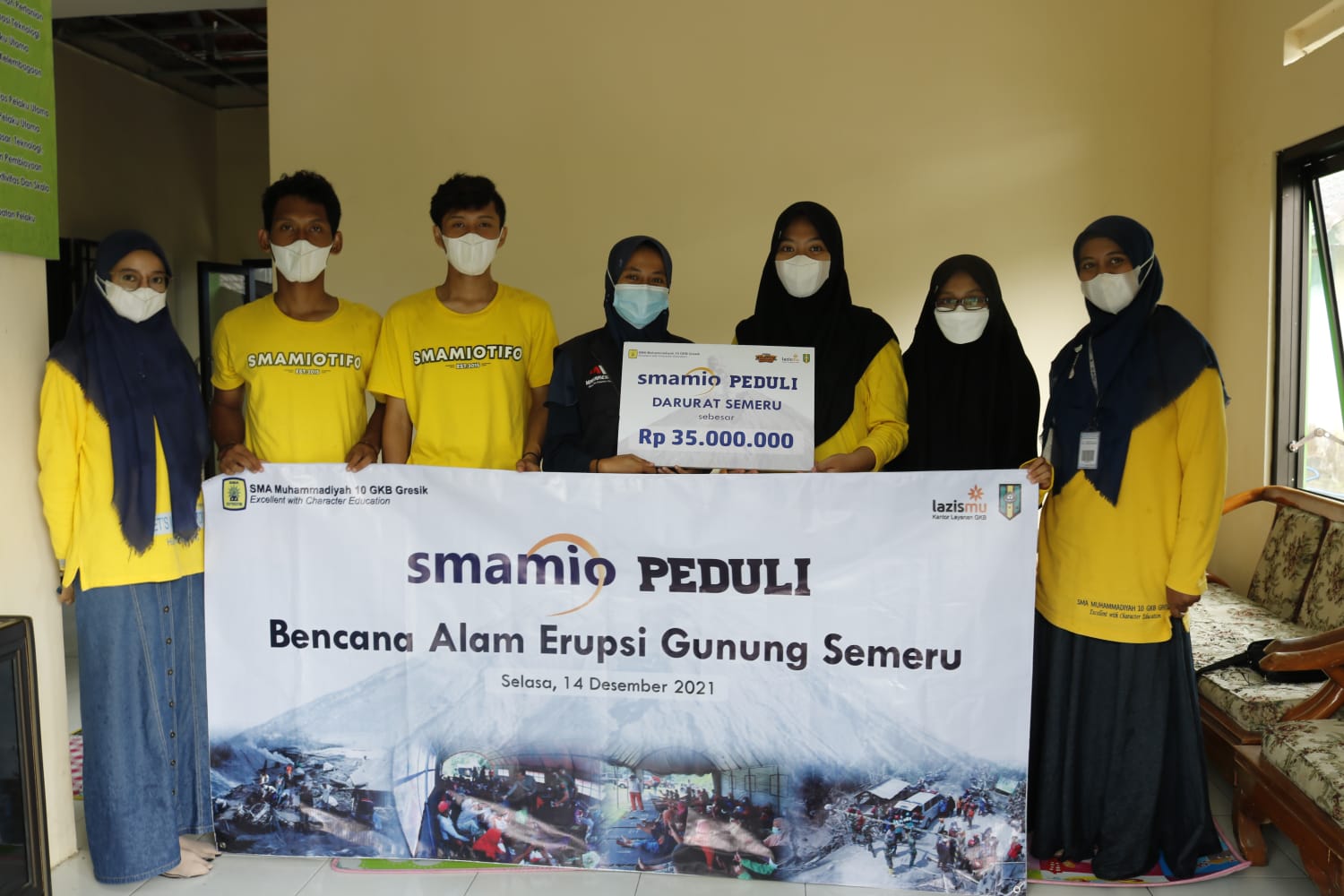 Peduli Korban Semeru, IPM Smamio dan Smamiotifo Salurkan Bantuan 35 Juta