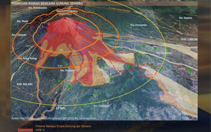 Status Gunung Semeru Naik Level Jadi Siaga