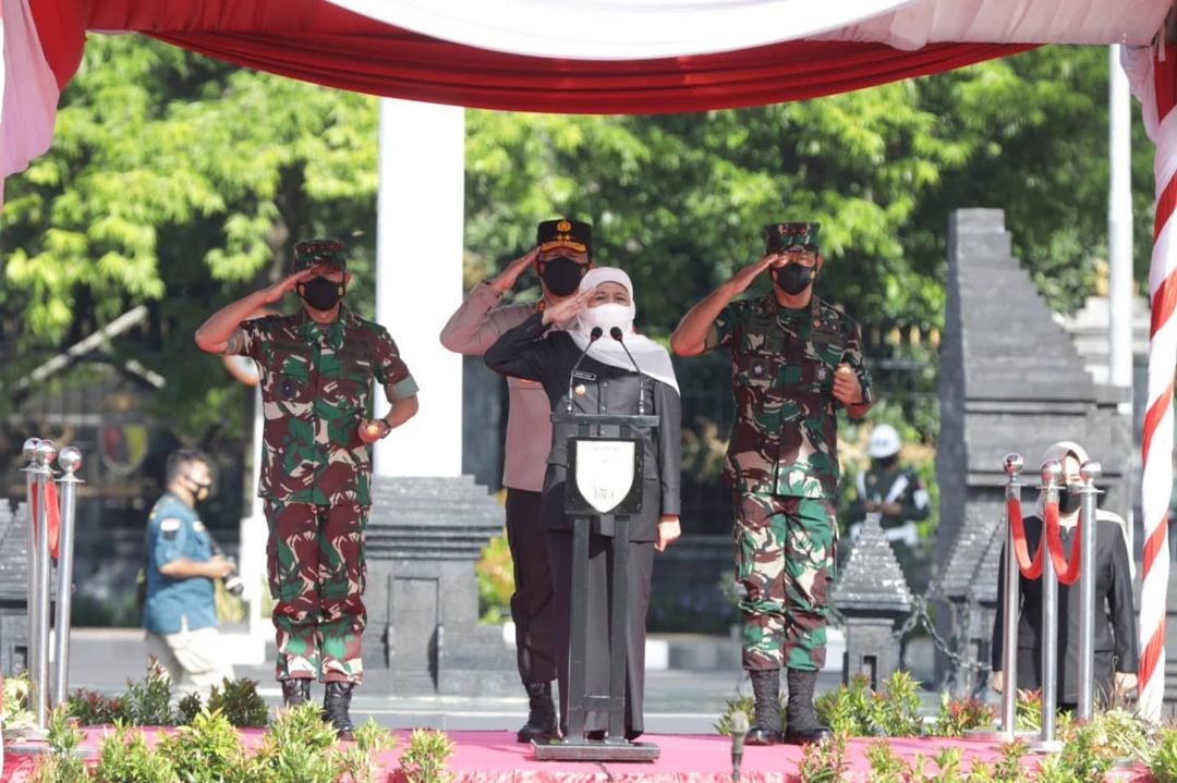 Forkopimda Jatim Gelar Apel Pasukan Pamor Keris