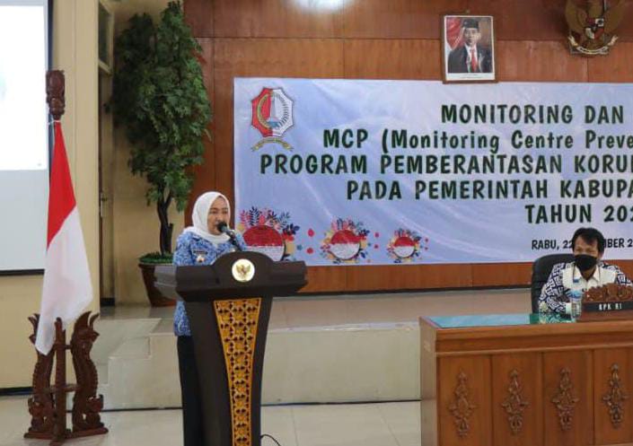 Ditugaskan Bupati, Wabup Bojonegoro Laporkan Hasil Monitoring Evaluasi Program Pemberantasan Korupsi Terintegrasi Setiap Dua Minggu