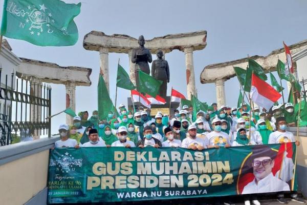 Pemuda NU Surabaya Deklarasi Cak Imin Capres 2024