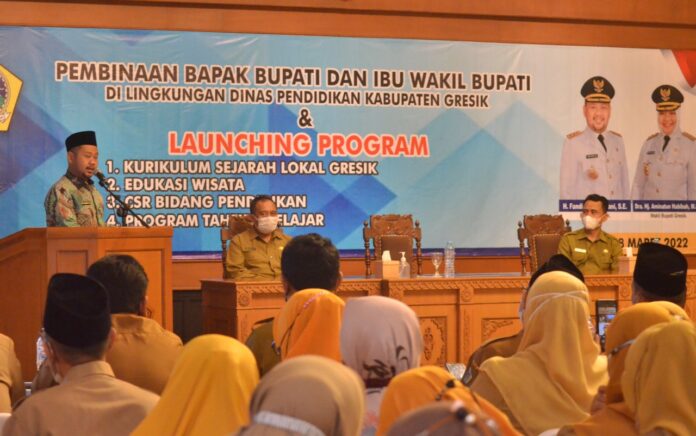 Bupati Gresik Launching Program Kurikulum Baru