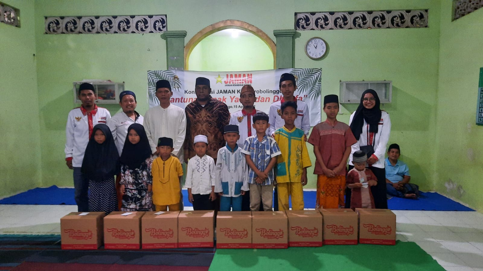 Berbagi Kebahagiaan, JAMAN Kota Probolinggo Santuni Anak-anak Yatim dan Kaum Dhuafa