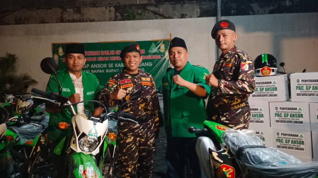 Harlah GP Ansor, Bupati Lumajang Serahkan 21 Motor Trail