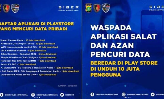 Polisi Menyebut Aplikasi Ini Curi Data Pribadi