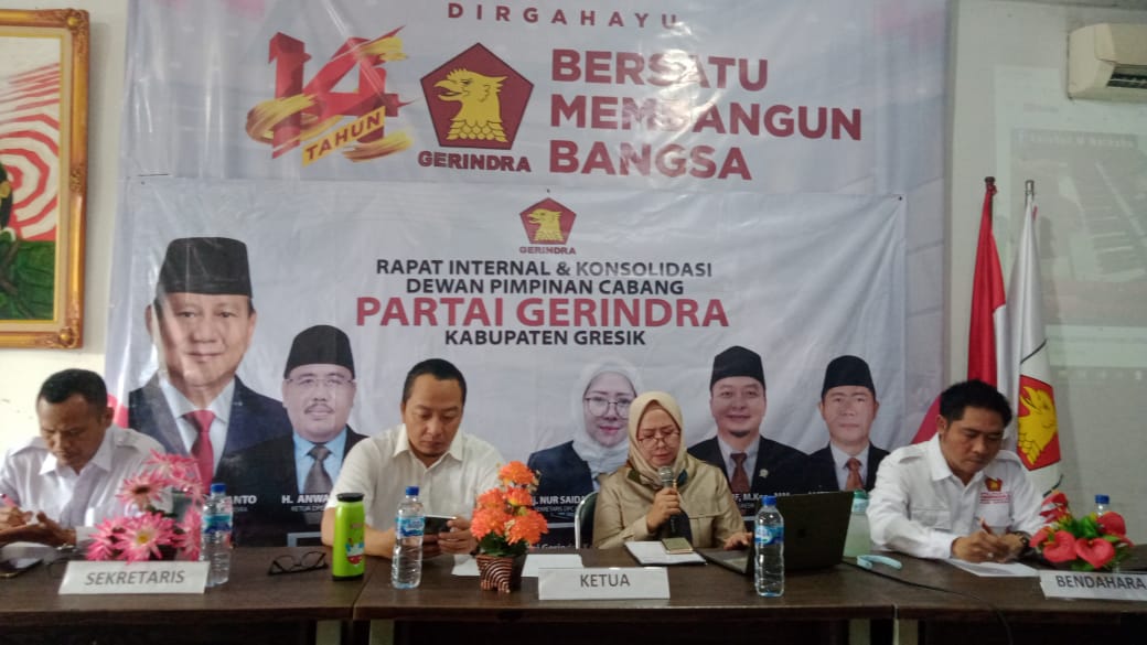 Gerindra Gresik Tunjuk Orang Dekat Menteri Sandiaga Uno Jadi Ketua Bappilu