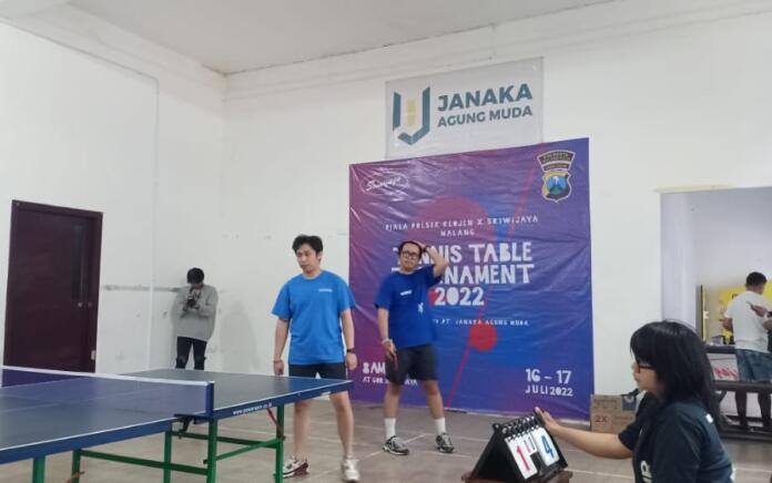 Perkuat Solidaritas, Polsek Klojen dan Sriwijaya Malang Gelar Turnamen Tenis Meja bagi Pelaku Industri Kreatif