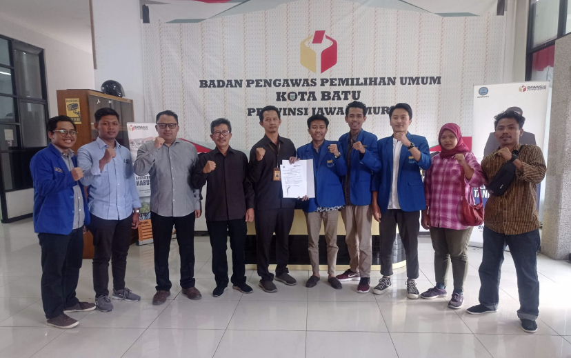 Ambil Bagian di Pemilu 2024, PMII Kota Malang dan Bawaslu Bergandeng Tangan