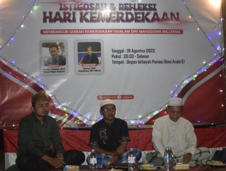 Istighosah Refleksi Hari Kemerdekaan, Ahmad Sahidah: Mahasiswa Harus Memiliki Keberpihakan