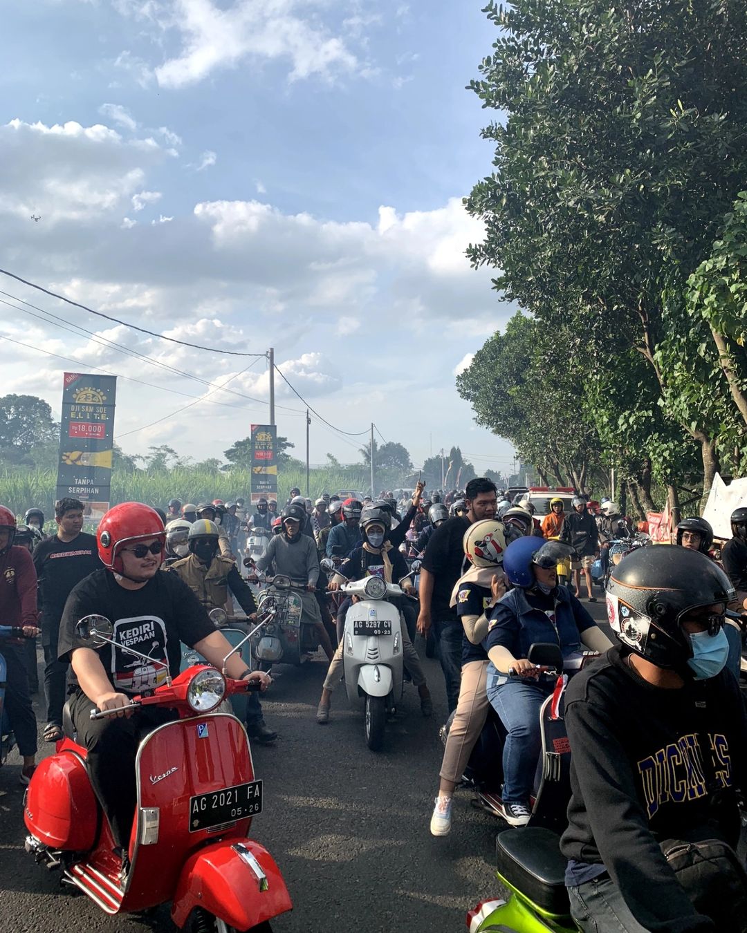 Bupati Kediri Pemanasan Jelang Panjalu Skuter Festival