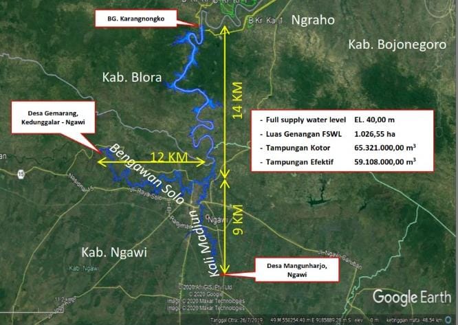 Dianggarkan Rp 516 Miliar, Pembebasan Lahan Bendung Gerak Karangnongko