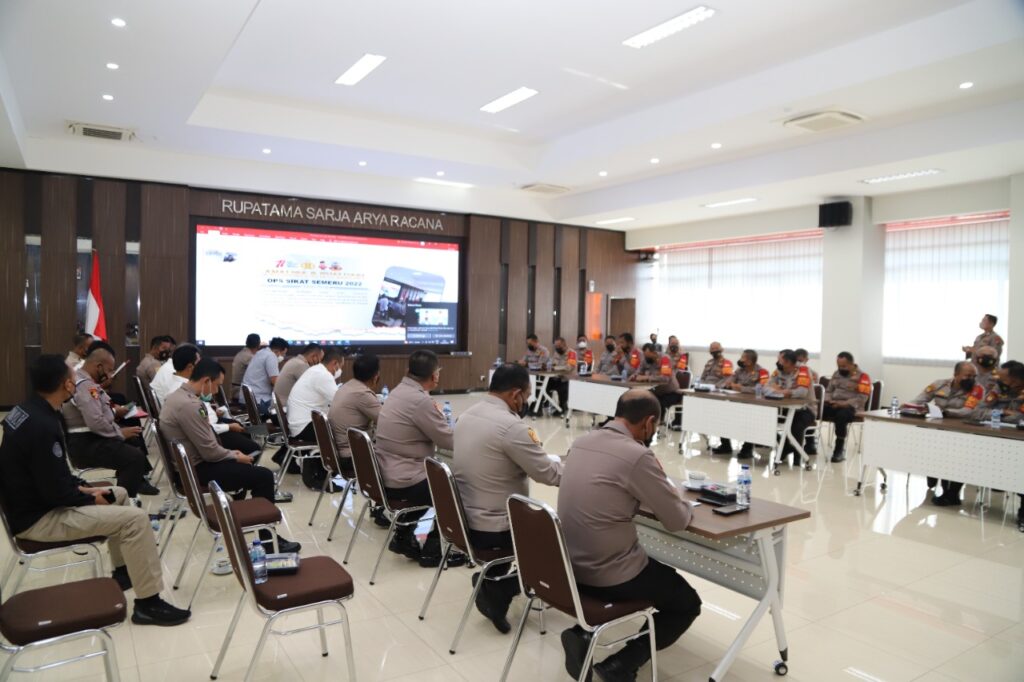 Latihan Pra Operasi Sikat Semeru 2022, Curat dan Curanmor Jadi Atensi Polres Gresik