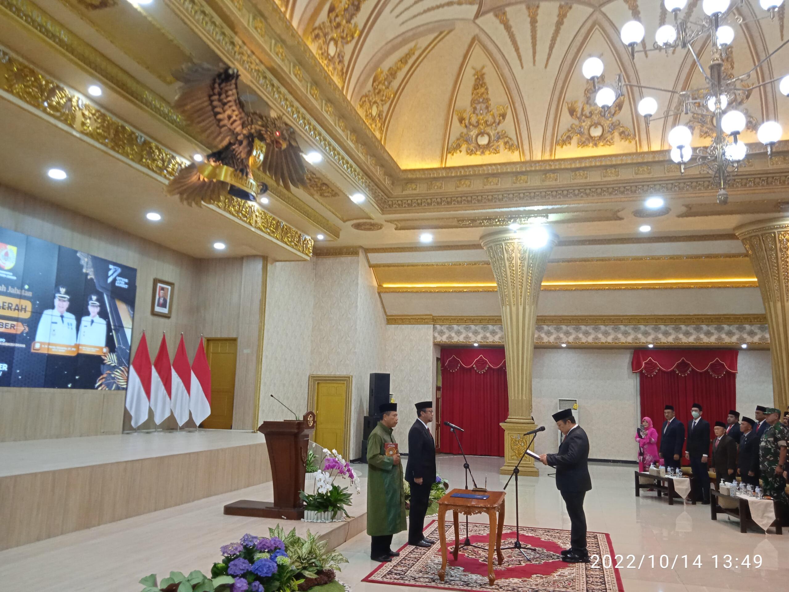 Lantik Sekda Baru, Bupati Jember Berharap Segera Lakukan Akselerasi