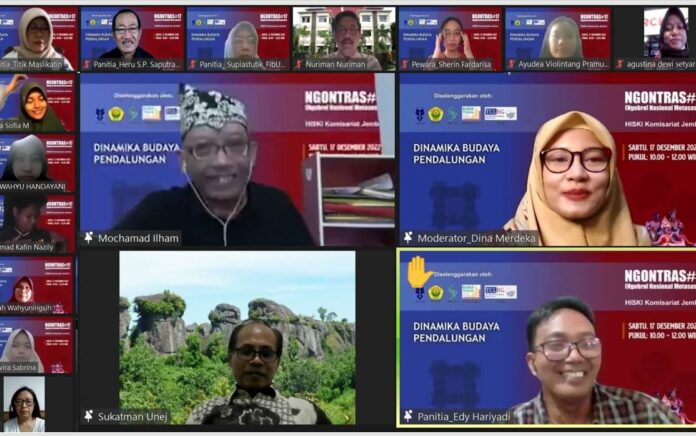 HISKI Jember Selenggarakan Webinar NGONTRAS#17, Mengulik Dinamika Budaya Pendalungan