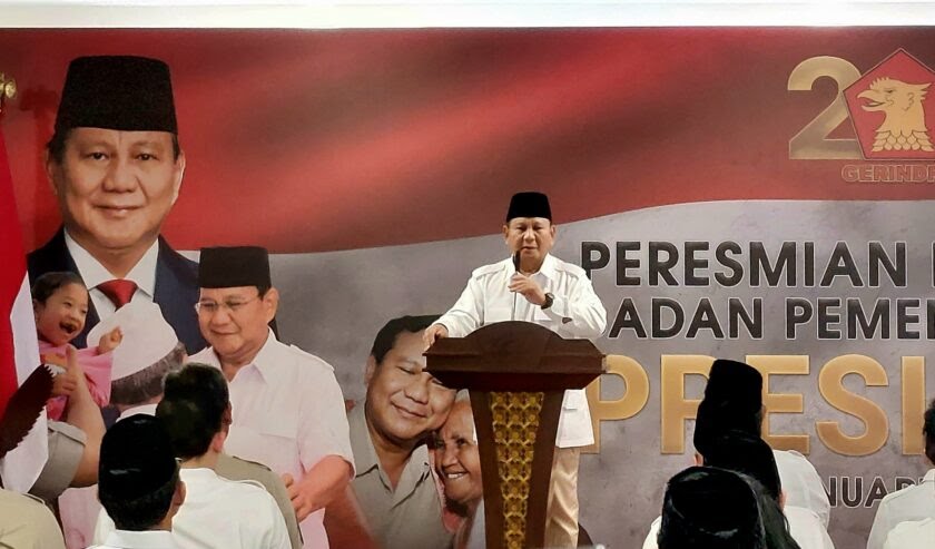 Gerindra Resmikan Kantor Badan Pemenangan Presiden, Prabowo: Saya Maju Pilpres