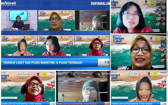 HISKI UNJ Bedah Karya 5 Puisi Terbaik dari 5 Penulis Buku Tarian Laut