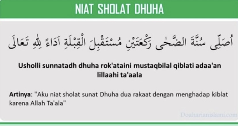 Bacaan Niat Sholat Dhuha: Tata Cara dan Doanya