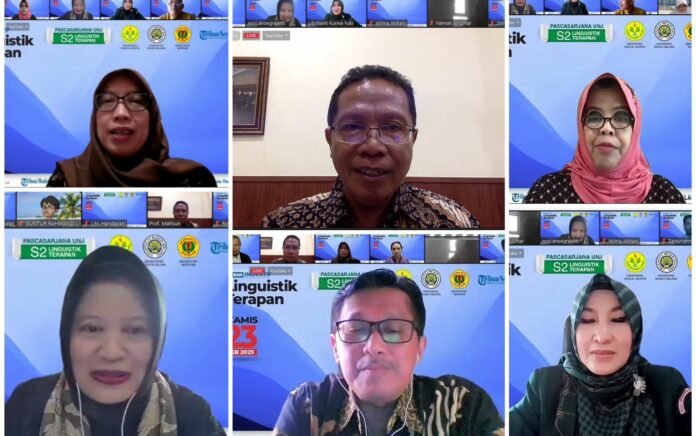 Gelorakan Kajian Inovatif Linguistik Terapan, Prodi S2 Linguistik Terapan Pascasarjana UNJ Gelar Webinar